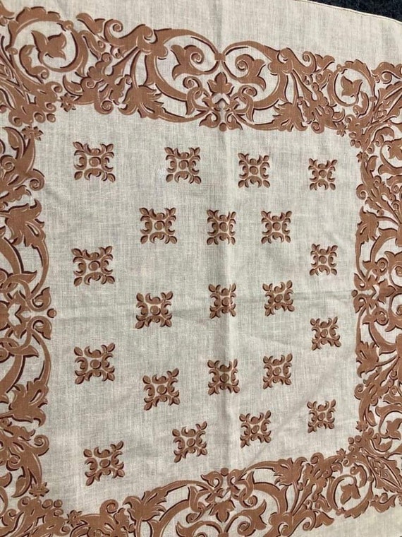 Vintage bandana brown neckerchief 1950s 1960s uni… - image 5