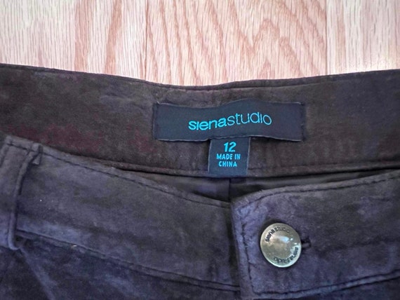 Vintage suede pants brown Sienastudio suede jeans… - image 8