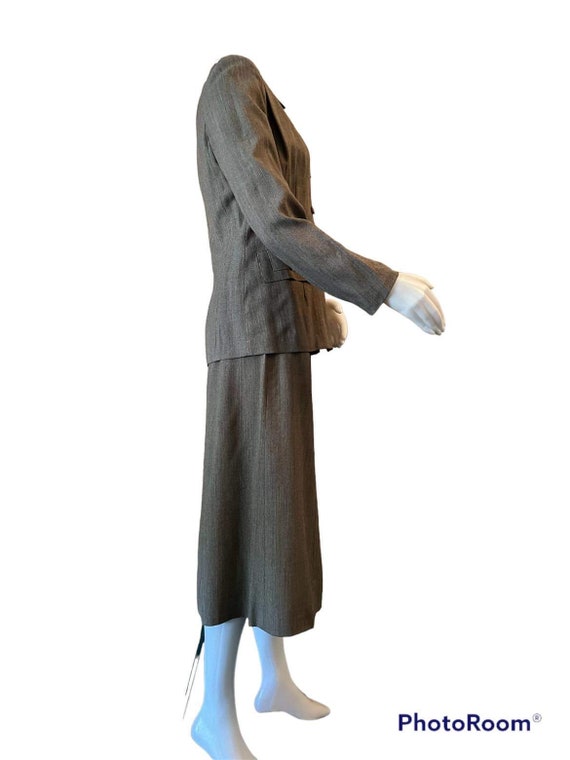 1940s womens suit blazer and skirt brown 1940s wo… - image 4