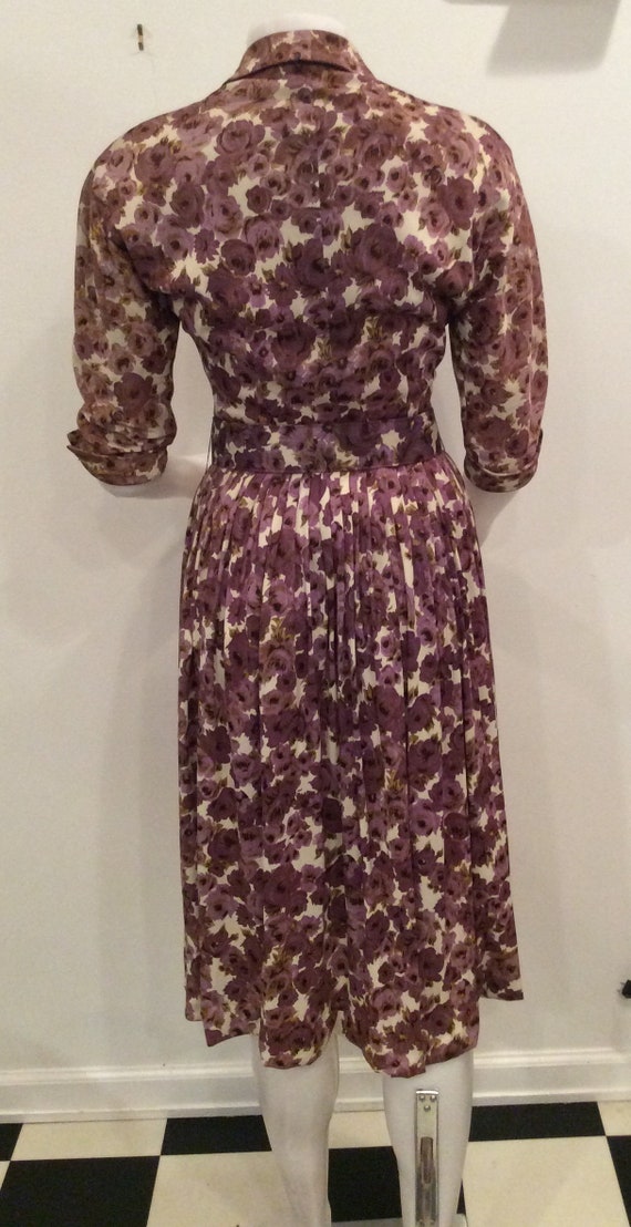 McArthur LTD vintage dress purple floral print be… - image 4