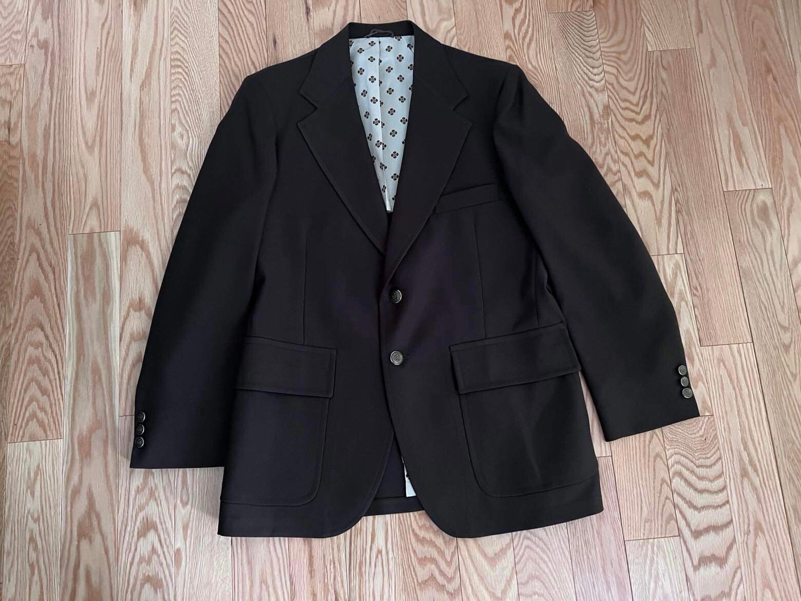 70s 80s JC penney テーラードジャケット ブラウン スタプレ素材 70s 80s JC penney テーラードジャケット ブラウン スタプレ素材