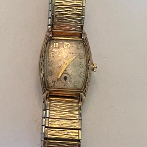 1950s Mens Watch Bulova A9 10kt Rolled Gold Engraved 17 Jewels - Etsy