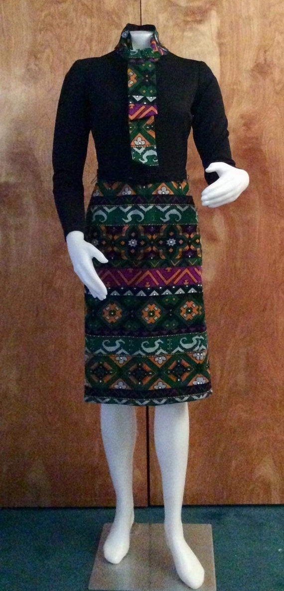 Vintage 1960’s dress Fashioned by Patty mod print… - image 3