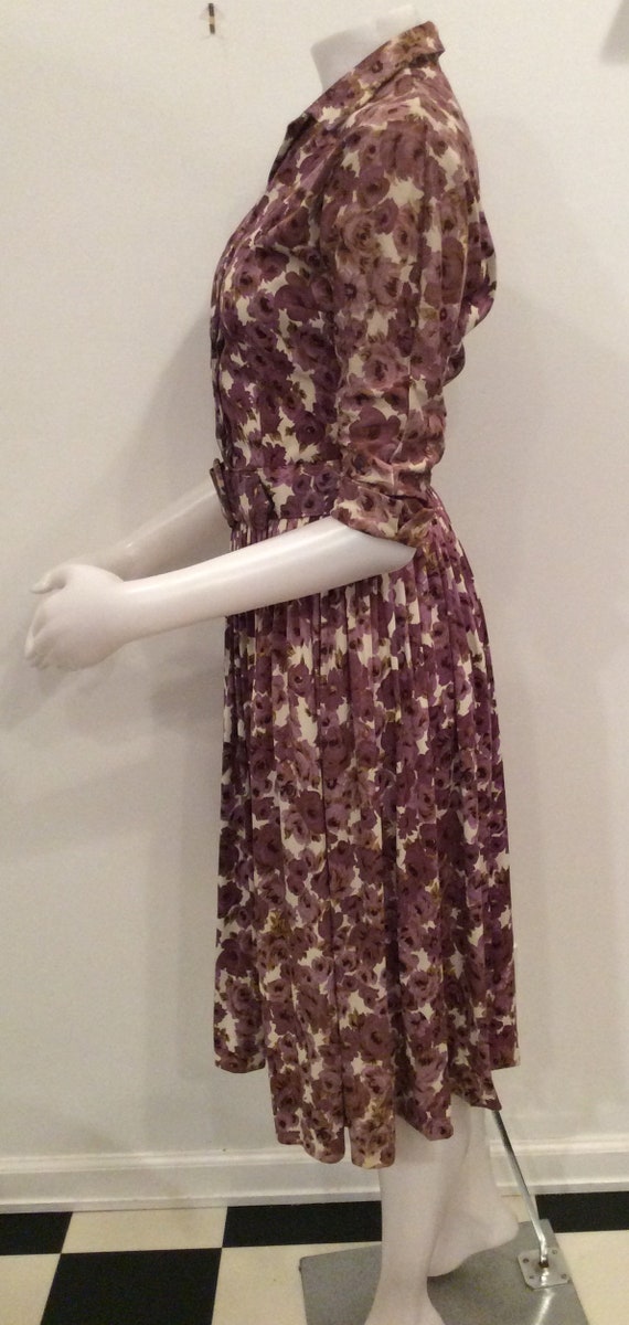 McArthur LTD vintage dress purple floral print be… - image 3