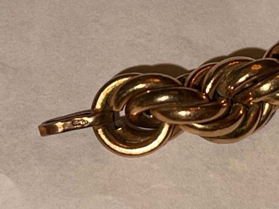 Vintage 12k gold filled spiral rope bracelet by B… - image 4