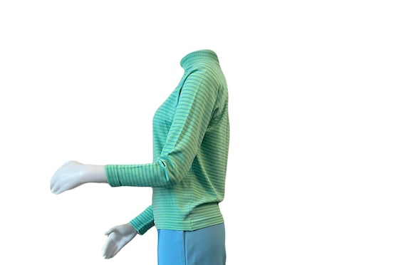 1960s mod stripe top Fully fashioned by darlene b… - image 2