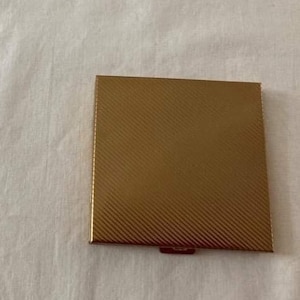Vintage compact gold Volupte compact unused collectible powder compact gift for her vintage makeup