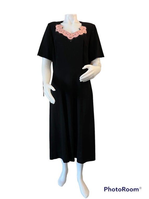 Mme RENAUD Frocks 1940s vintage dress with matchi… - image 2