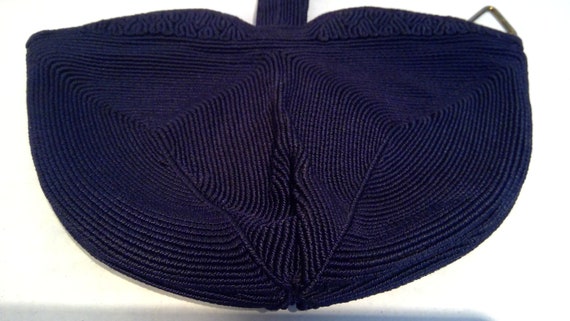 Vintage 1940's genuine CORDE purse wristlet dark … - image 2