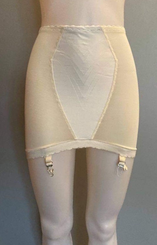 Vintage Girdle 1950s 1960s Open Bottom Garters PLAYTEX Girdle Size