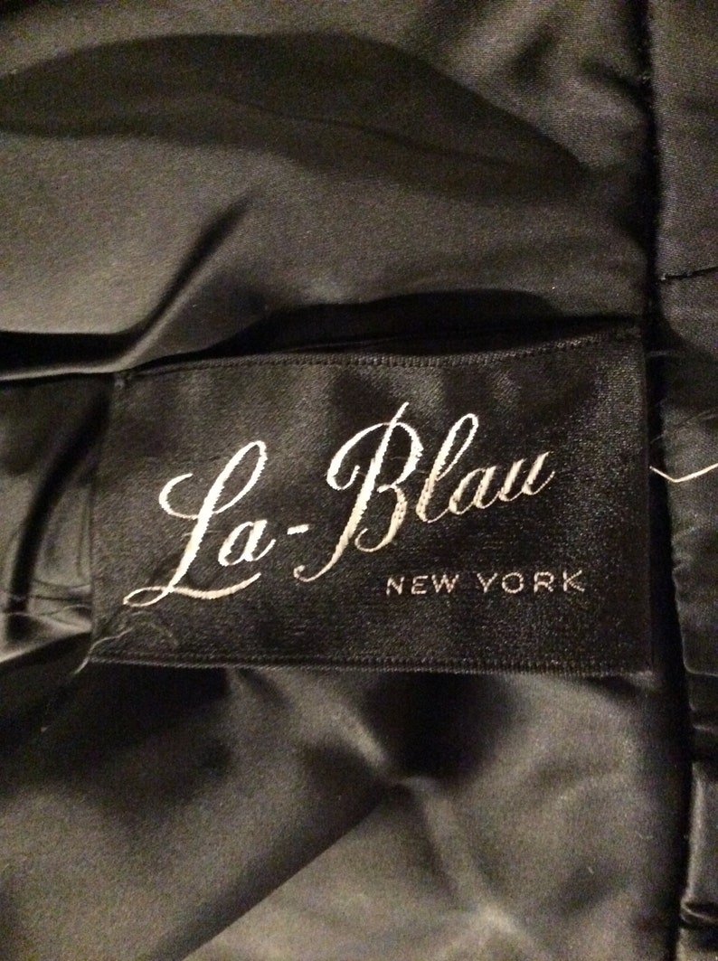 La-blau New York Vintage French Woolen by Blin & Blin Black - Etsy