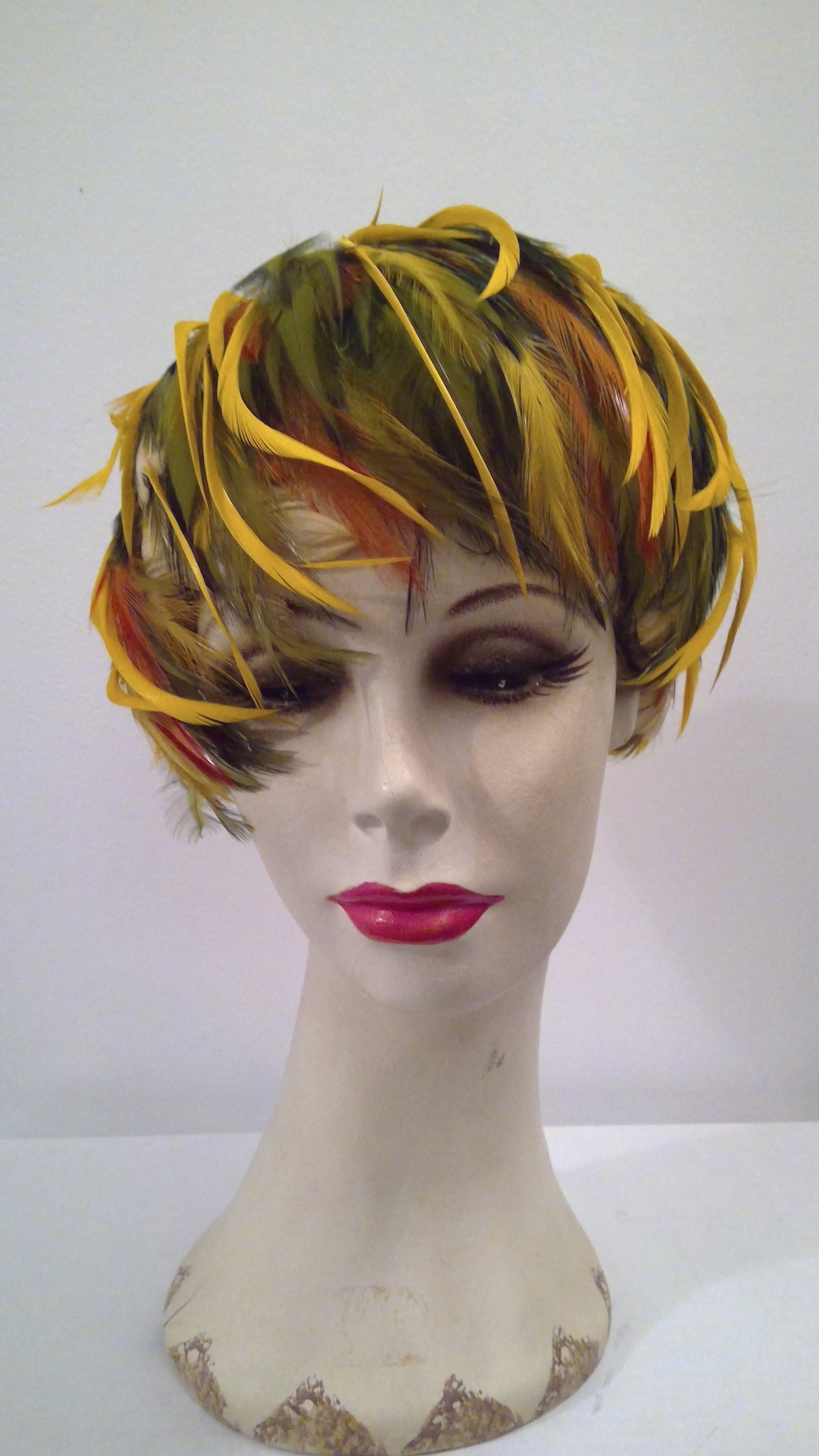 Christian Dior Feather Hat Vintage 1960's Chapeaux Paris - Etsy