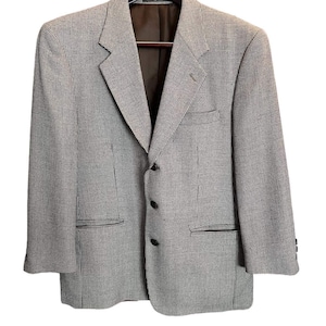 Vintage men’s sport coat Dario di Napoli FIRENZE ITALY wool brown textured single breasted jacket size 40