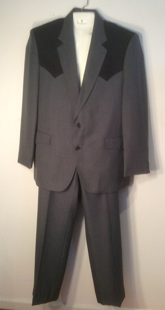 Circle S vintage western style suit Dallas Texas size 42 Etsy