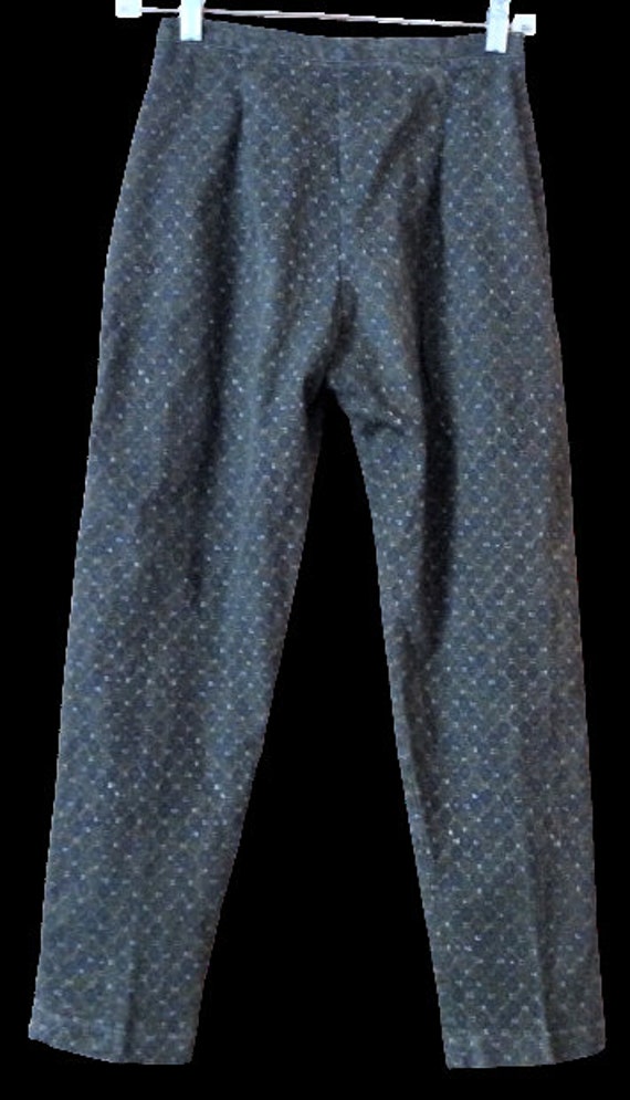 Vintage crop pants 1950s cigarette pants 1960s ca… - image 5