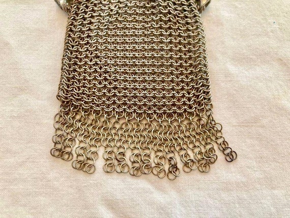 Vintage mesh purse 1930s Elsah Shiaparelli Whitin… - image 4