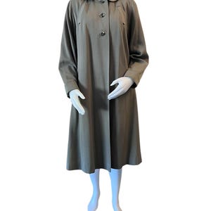 1950s women’s swing style coat gray spring fall size large KAPMOOR