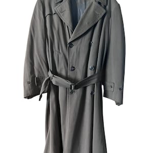 70s Gabardine Coat - Etsy