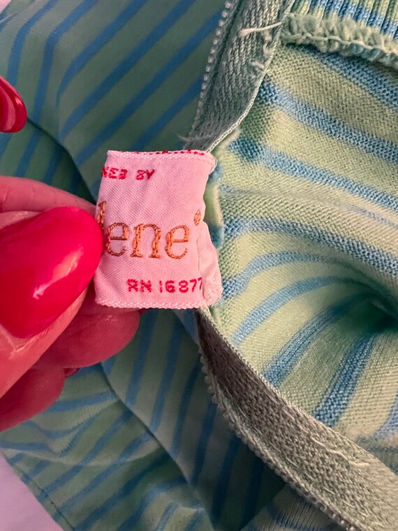 1960s mod stripe top Fully fashioned by darlene b… - image 7