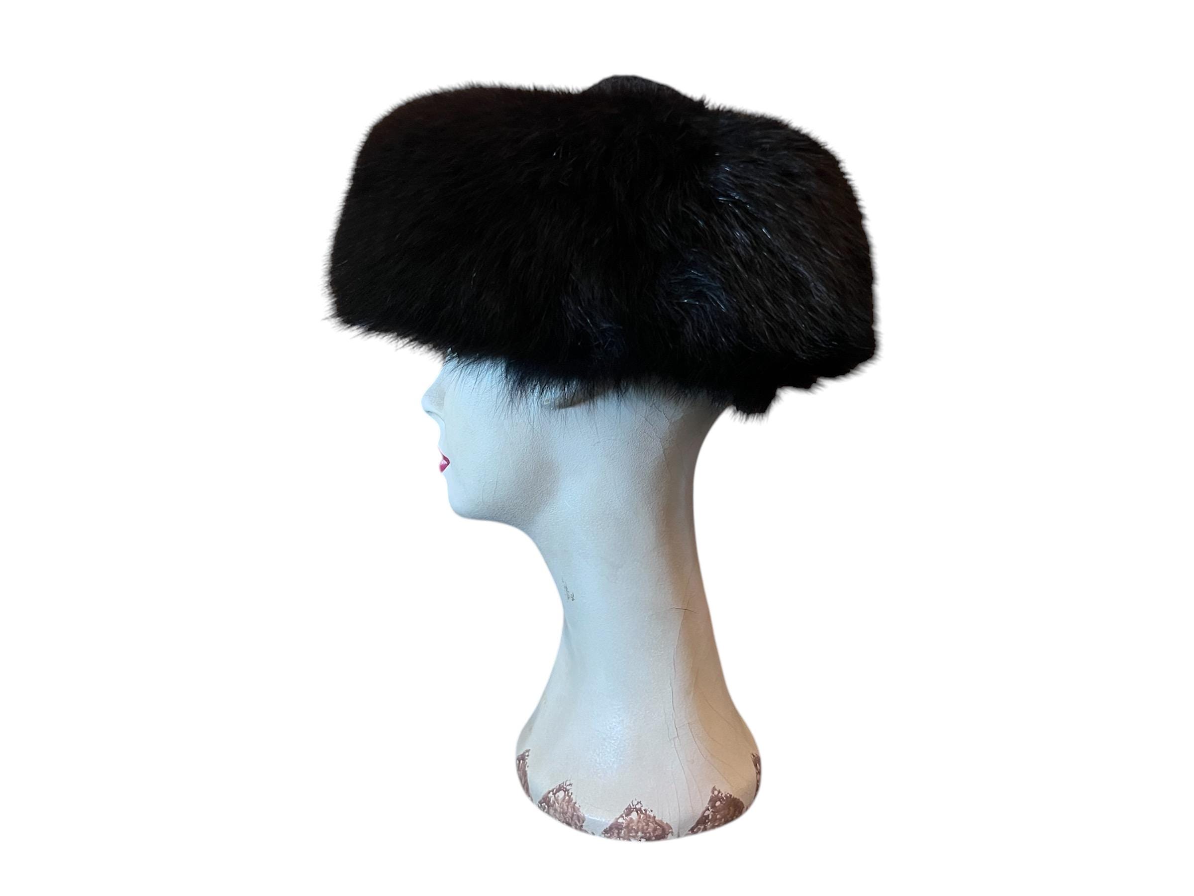 Fur Coat Dr Zhivago Fur Hat Zhivago Black Fox Fur Pillbox Hat