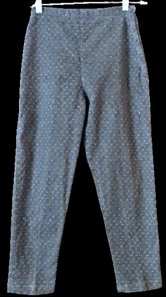 Vintage crop pants 1950s cigarette pants 1960s ca… - image 4