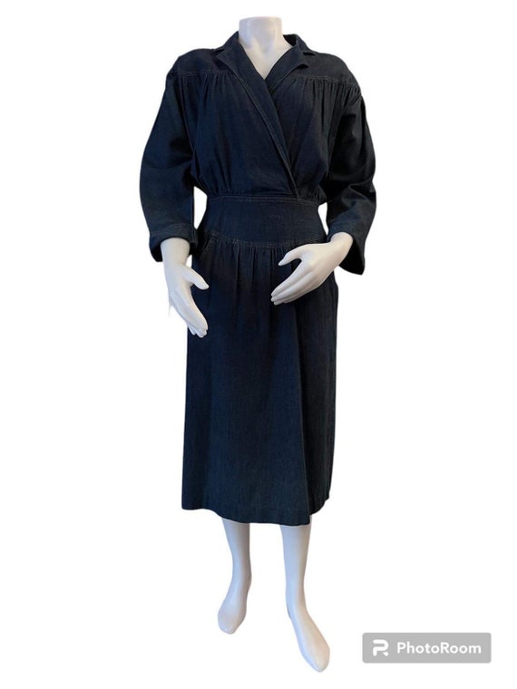 Denim Dress 1980s J.ELLIS Pockets Long Sleeve Midi Length Jean Dress 1980s  Fashion 1980s Dress Casual Denim Dress Sexy Jean Dress - Etsy