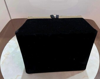 The Waldybag イギリス製　パーティーバッグ Waldybag Vtg Small Black Leather Handbag - Made in England