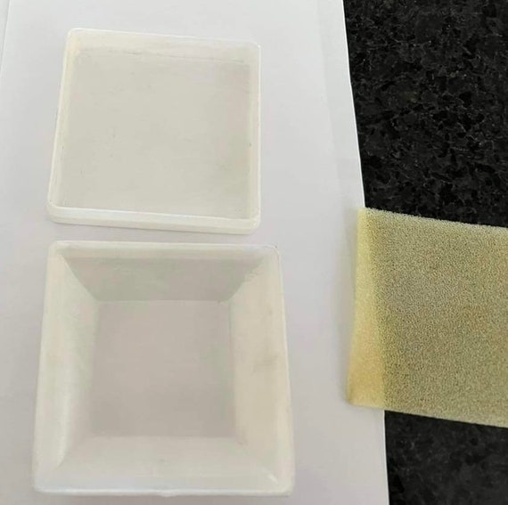 Vintage jewelry presentation box white marble lucite in original store box small white jewelry box vintage jewelry box View 3