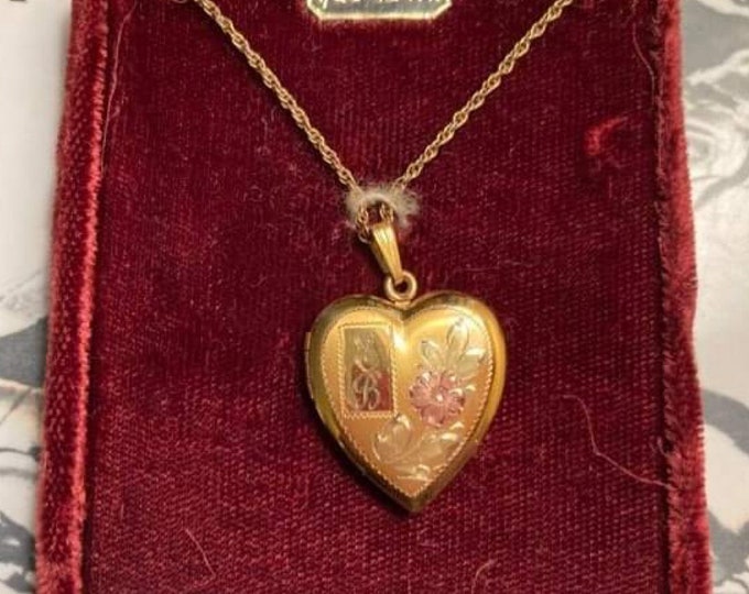 Vintage 1/20 12K Gold Filled Locket by Dason Unworn in Original Velvet ...