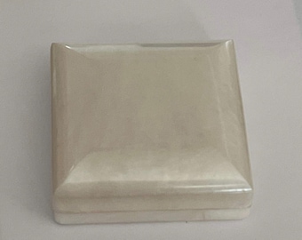 gift jewelry presentation box Vintage jewelry presentation box white marble lucite in original store box small white jewelry box vintage jewelry box