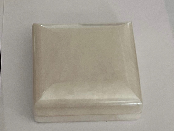 Vintage jewelry presentation box white marble lucite in original store box small white jewelry box vintage jewelry box
