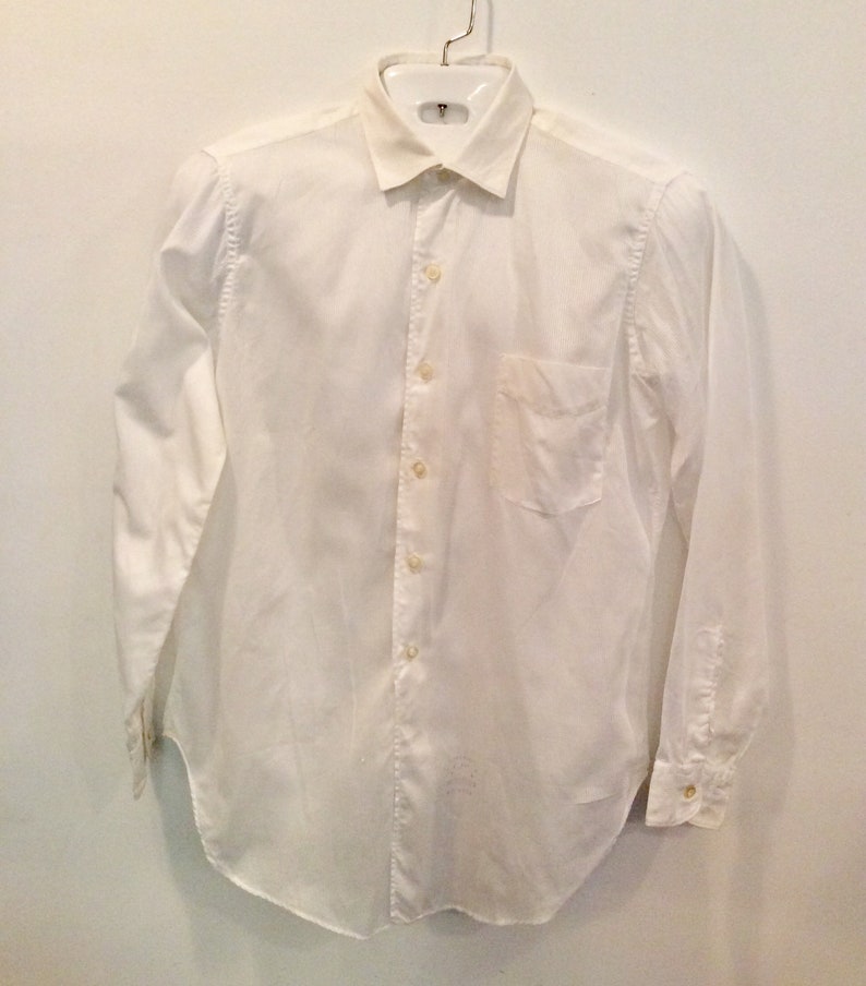 Vintage 1950s mens shirt Manhattan KOOLPEEK white dress shirt | Etsy