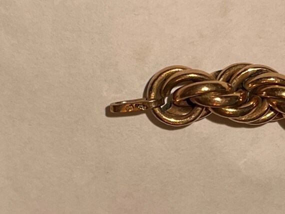 Vintage 12k gold filled spiral rope bracelet by B… - image 3