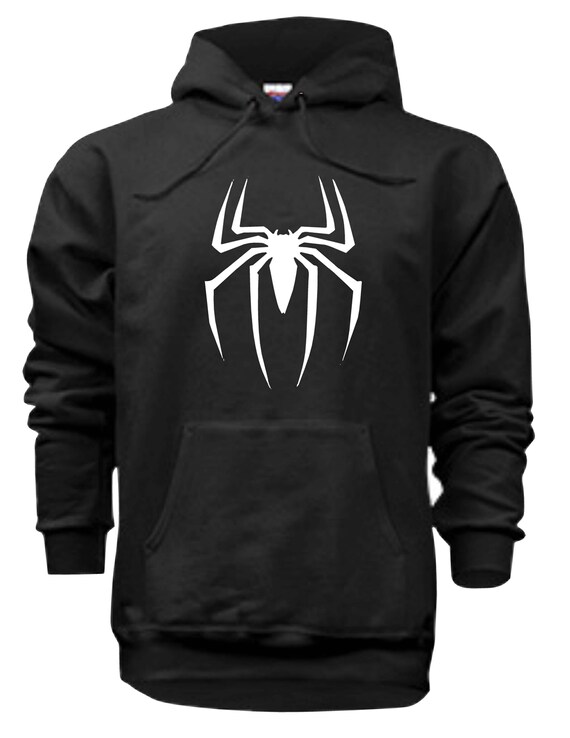 spider man black hoodie