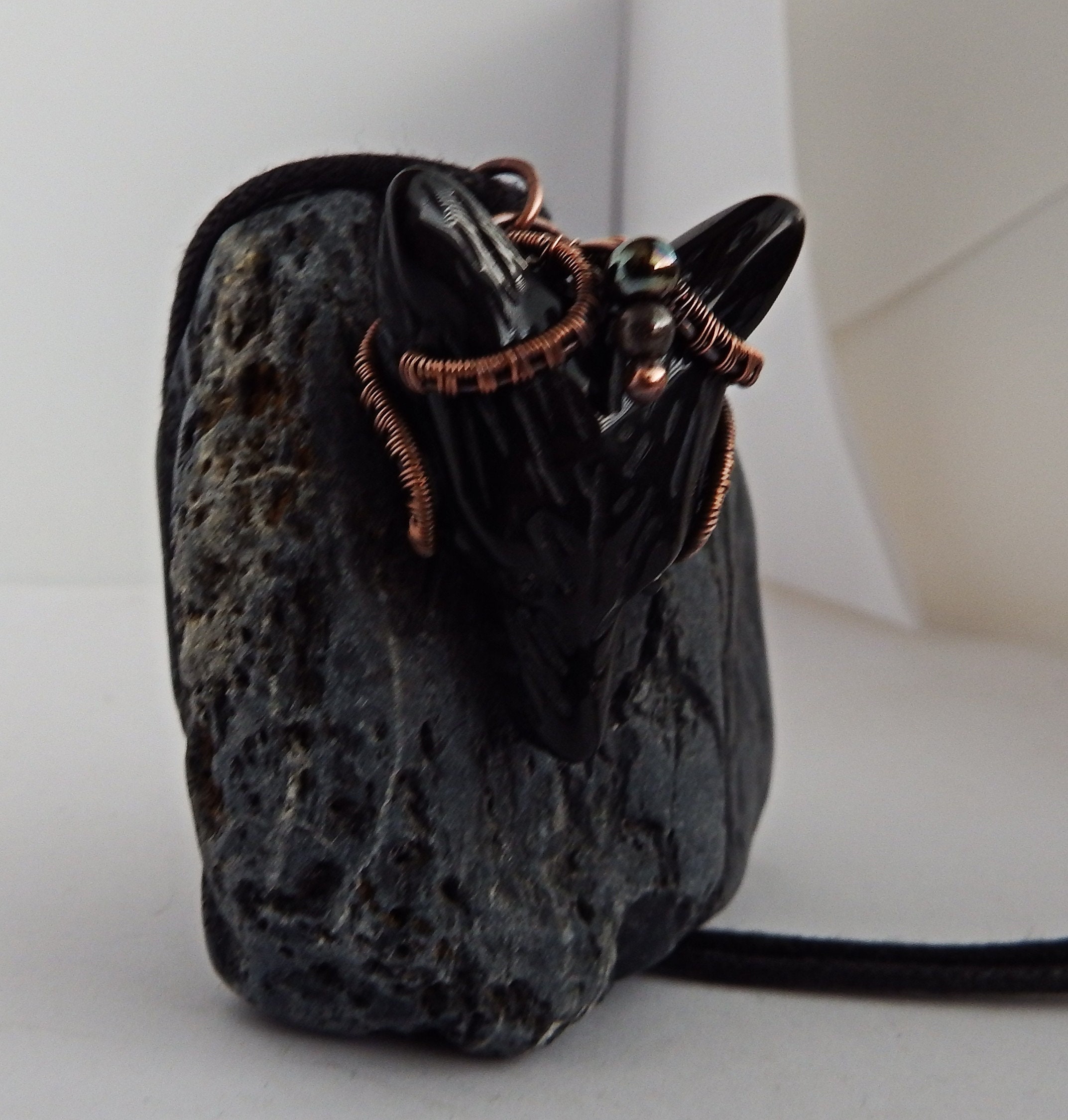 The Obsidian Wolf Pendant