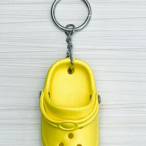 1 adorable mini shoe key chain clog rubber shoe 4 colors image 3