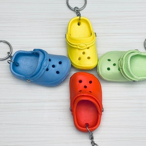 1 adorable mini shoe key chain clog rubber shoe 4 colors image 7