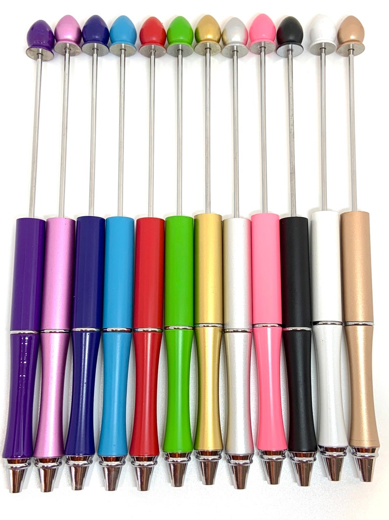 Metal Beadable Pen Blanks Add a Bead Writing Instrument Etsy