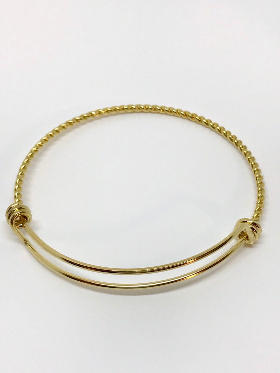 Beautiful 3D Rope Design Gold Stainless Steel Expandable - Etsy