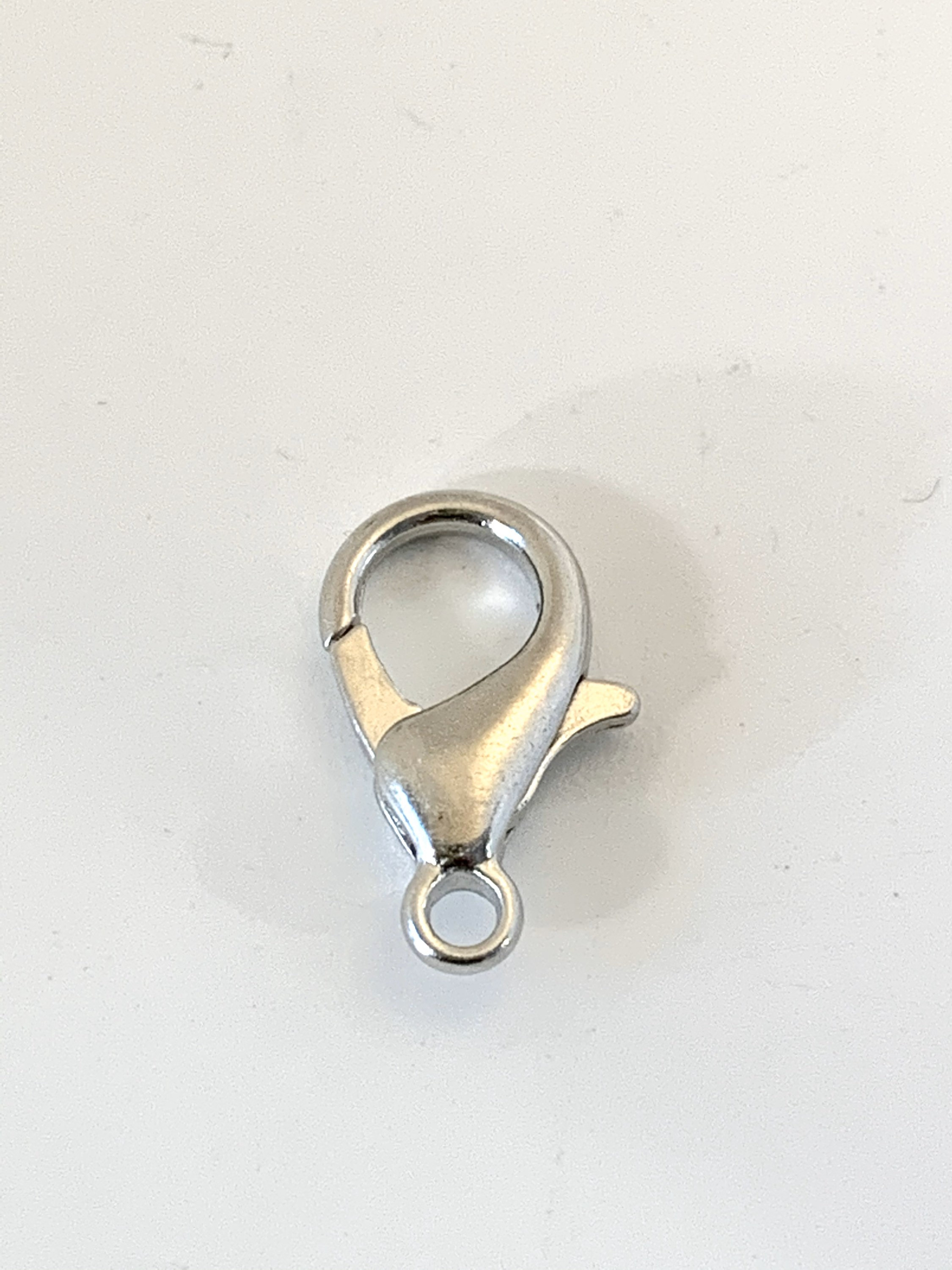 25 silver lobster clips 15mm clasps great for clipping Etsy