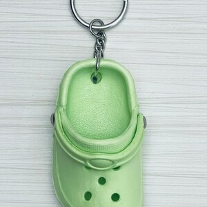 1 adorable mini shoe key chain clog rubber shoe 4 colors image 5