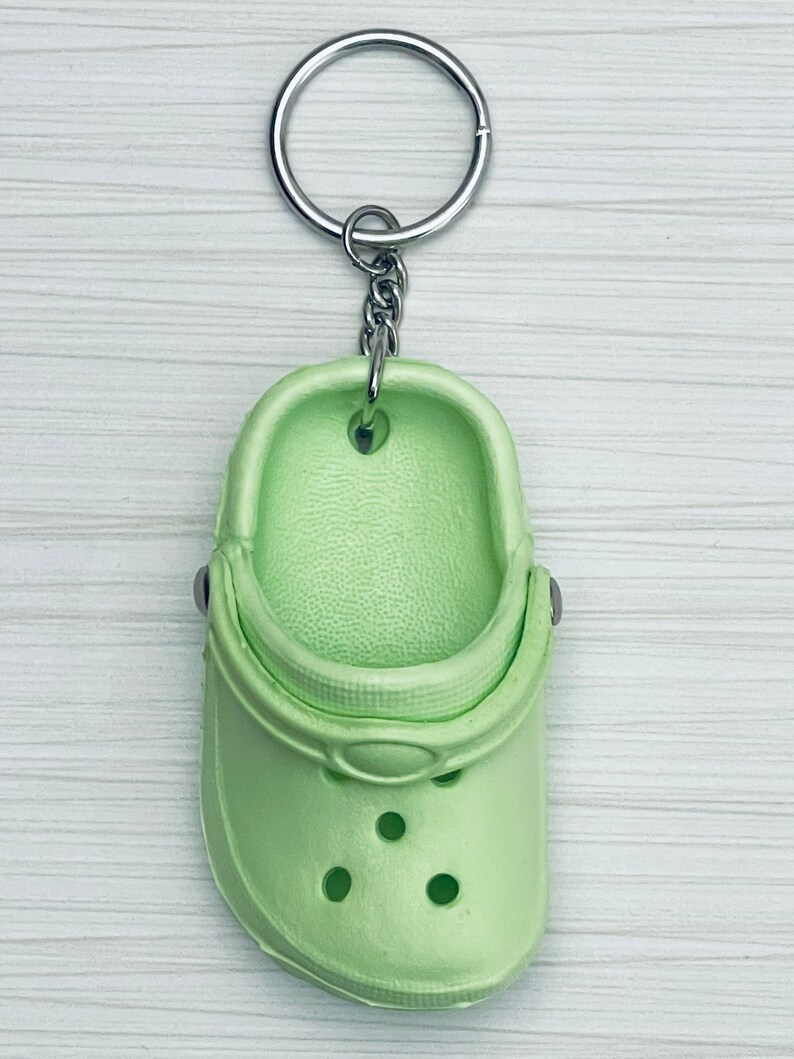 1 adorable mini shoe key chain clog rubber shoe 4 colors image 5