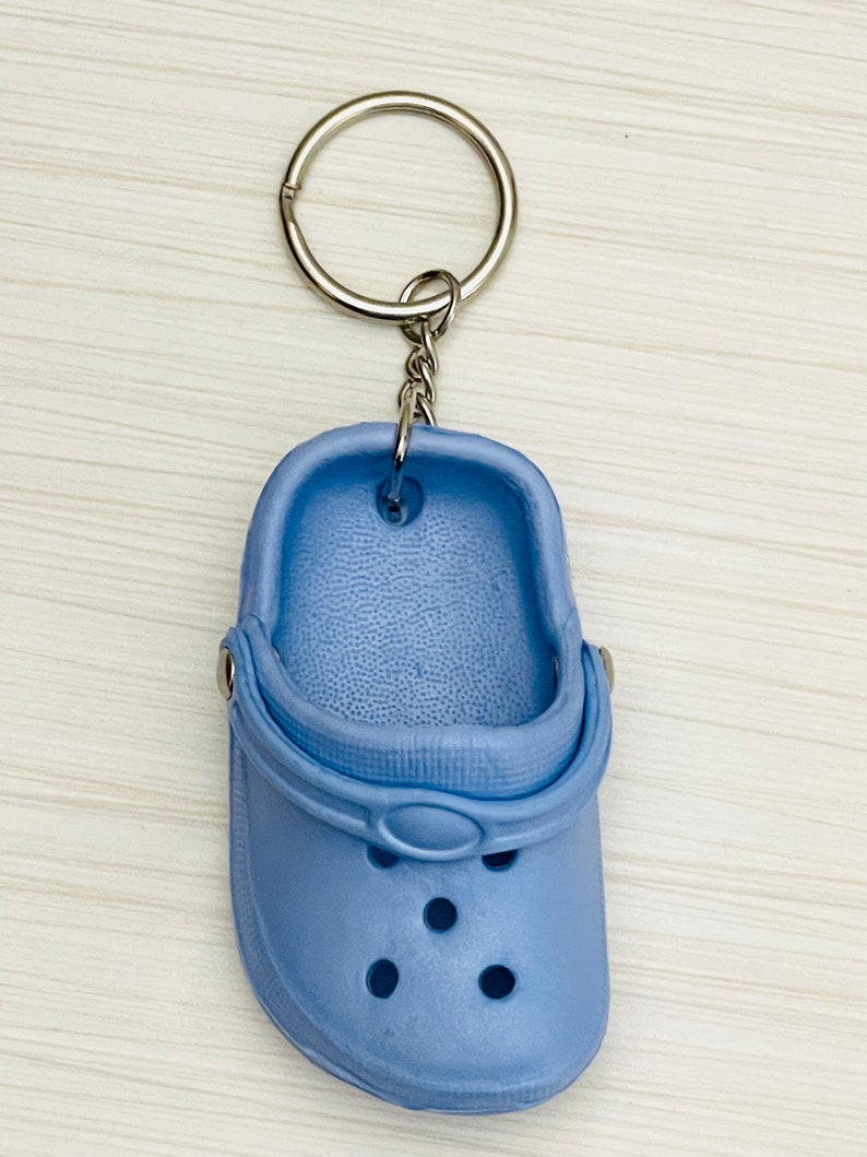 1 adorable mini shoe key chain clog rubber shoe 4 colors image 2