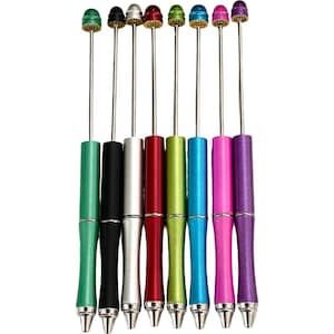 Metal beadable pen blanks - add a bead - writing instrument - pens - gift - black ink