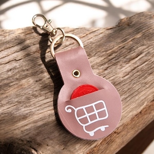 Customizable Shopping Cart Token Keychain