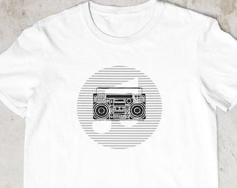 Boombox Retro T-shirt - Unisex