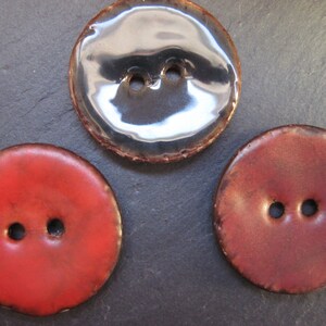 3 Kokosnuss Knöpfe Ø 31mm Einzelstücke lackiert Kokosknopf