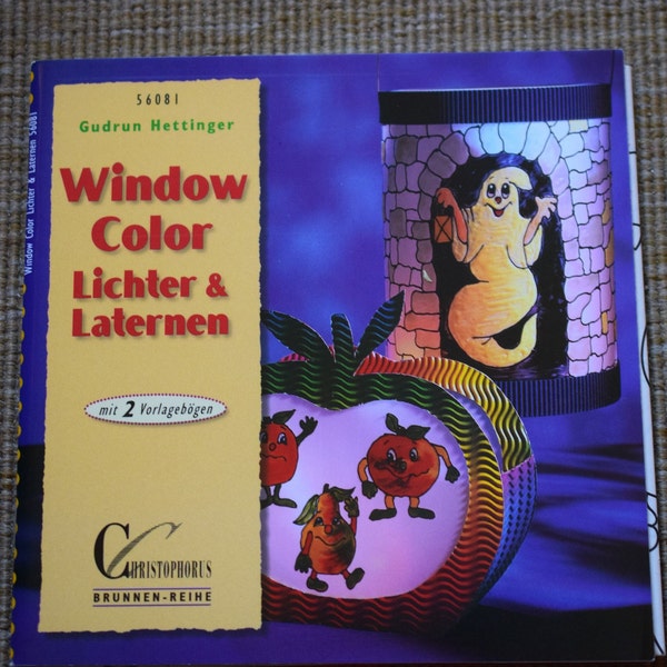 Laterne basteln Window Color Buch Lichter Vorlagenbogen