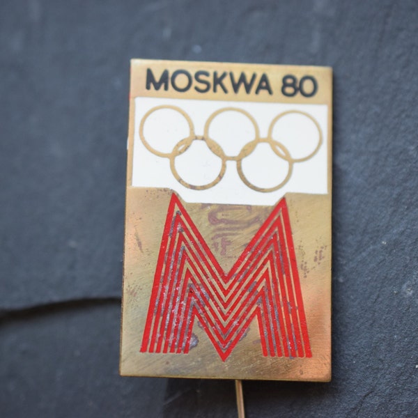 Anstecknadel Pin Olympische Spiele  Moskau 1980 Metall Anstecker