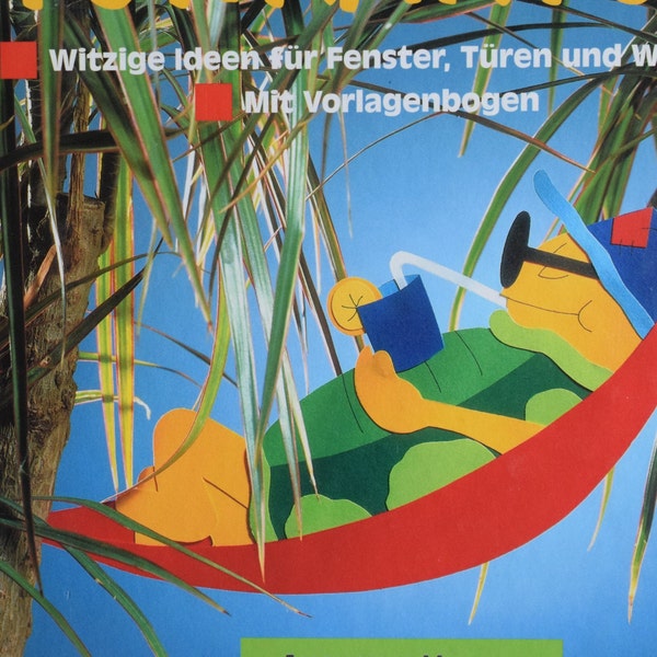 Fensterbild Buch Tonkarton basteln Vorlagenbogen  Wandbilder